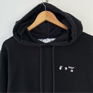 Off White Black Logo Hoodie
